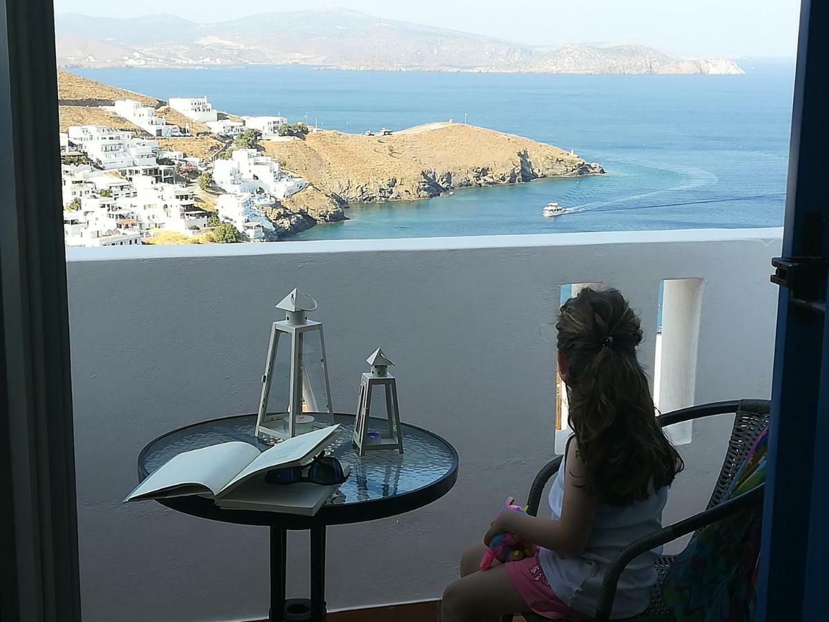 Θέαστρον - Theastron House With Great View In Chora Appartement Pera Gyalos Buitenkant foto